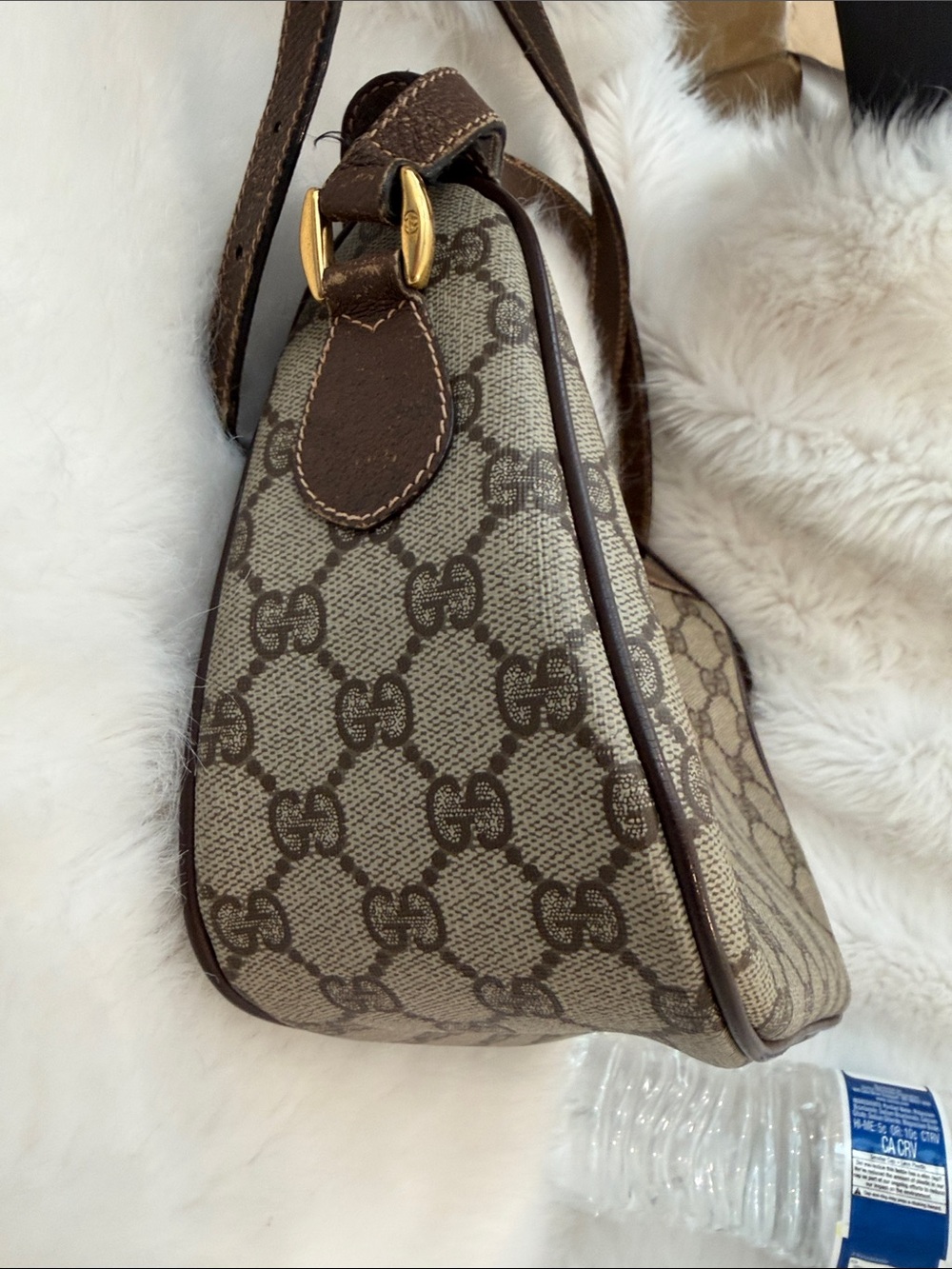 Gucci Brown GG Canvas Crossbody with Green-Red Web Detail Authentic!! Vintage - Picture 8 of 16